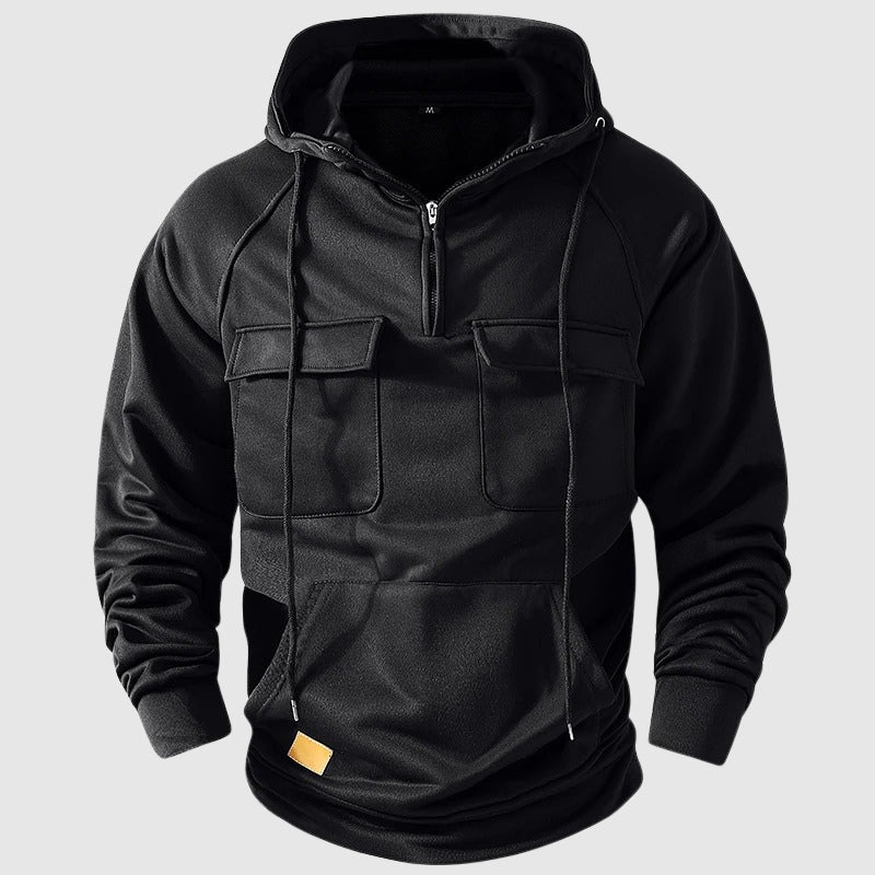 Sweat à Capuche Homme Multipoches 1
