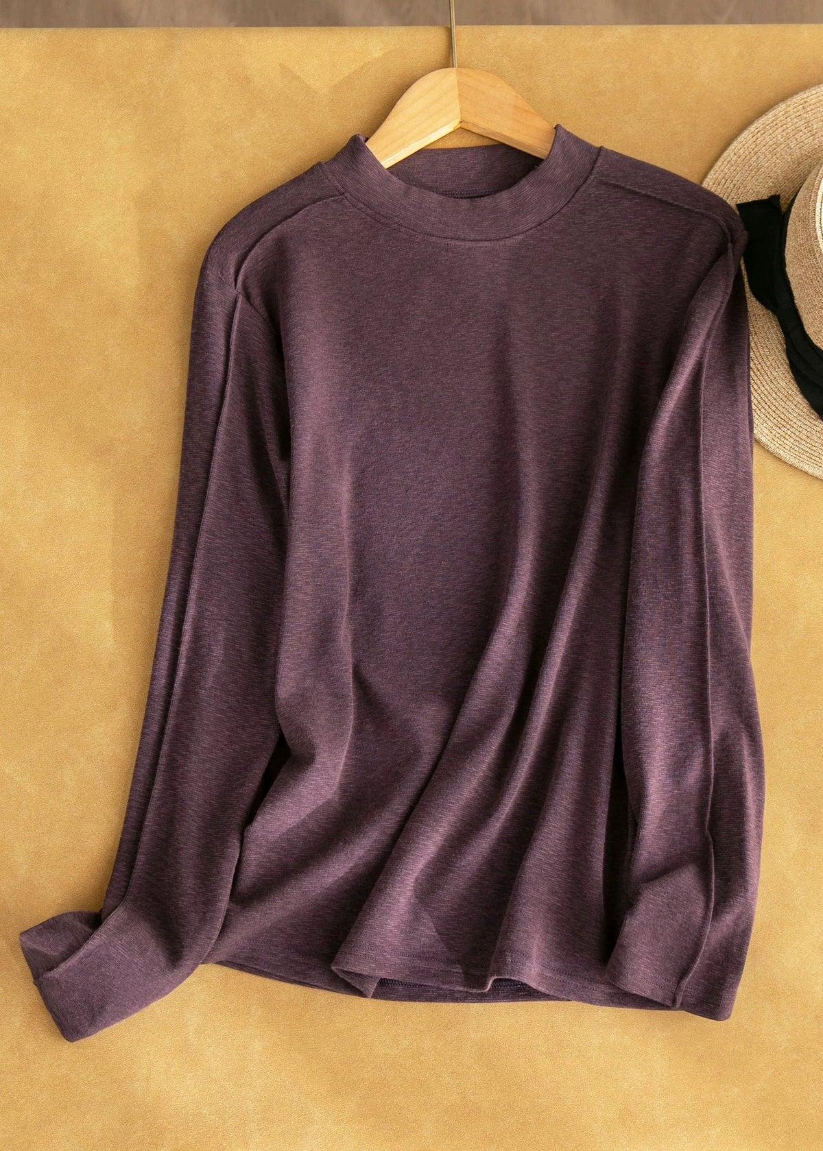 T-shirt Femme Patchwork Col Rond Automnal 2