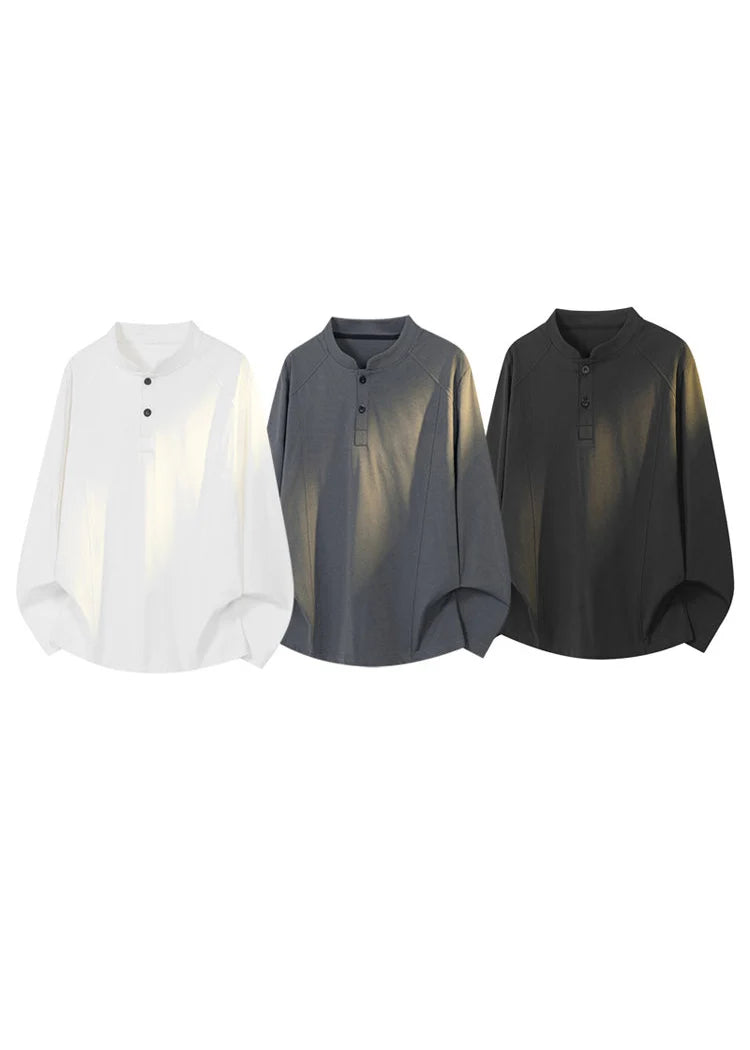 T-shirt Homme Oversize Coupe Ample Automne 4