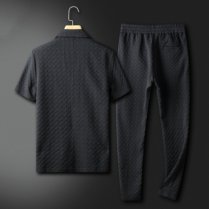 Costume Homme à Deux Pièces Moderne en Polyester 2