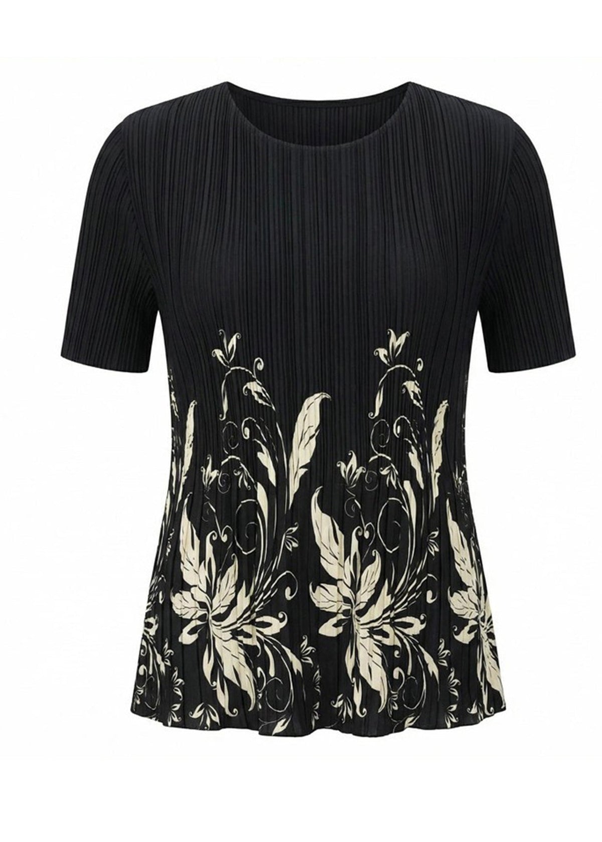 T Shirt Femme Imprimé Col Rond Style Estival Ample 4