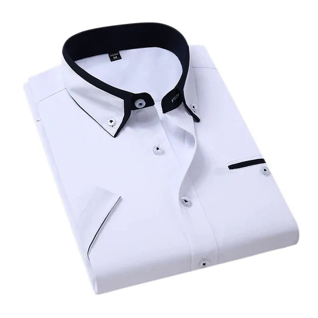 Variant image for Chemise Homme Manche Courte en Coton Polyvalente-43
