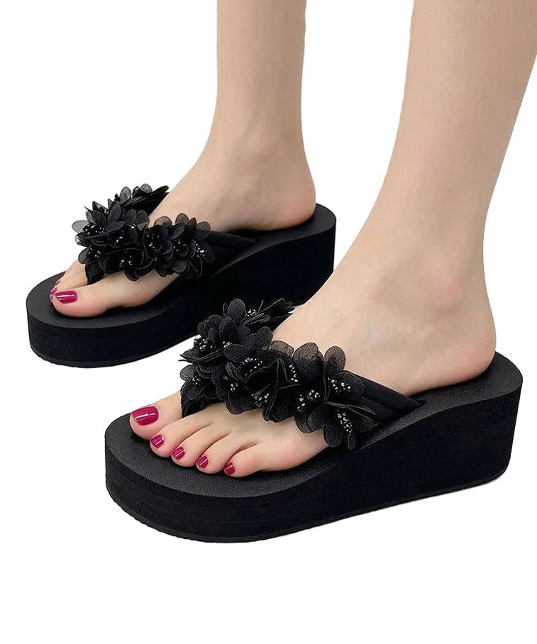 Tongs Femme Chic à Fleurs 1