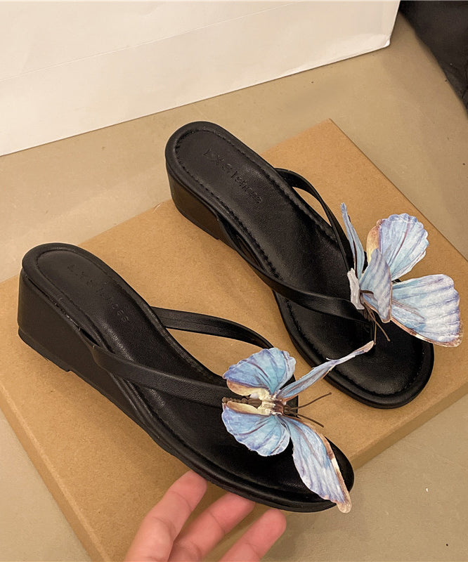 Tongs Pour Femmes Motif Papillon Confortables 4