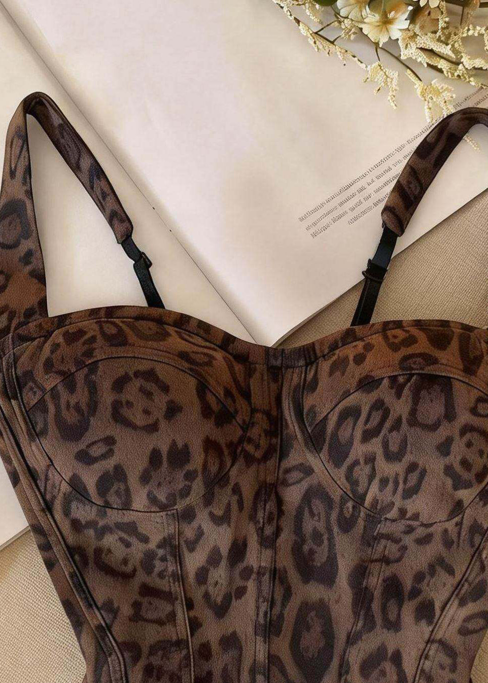 Top Bustier Femme Style Léopard à Coupe Ample 2