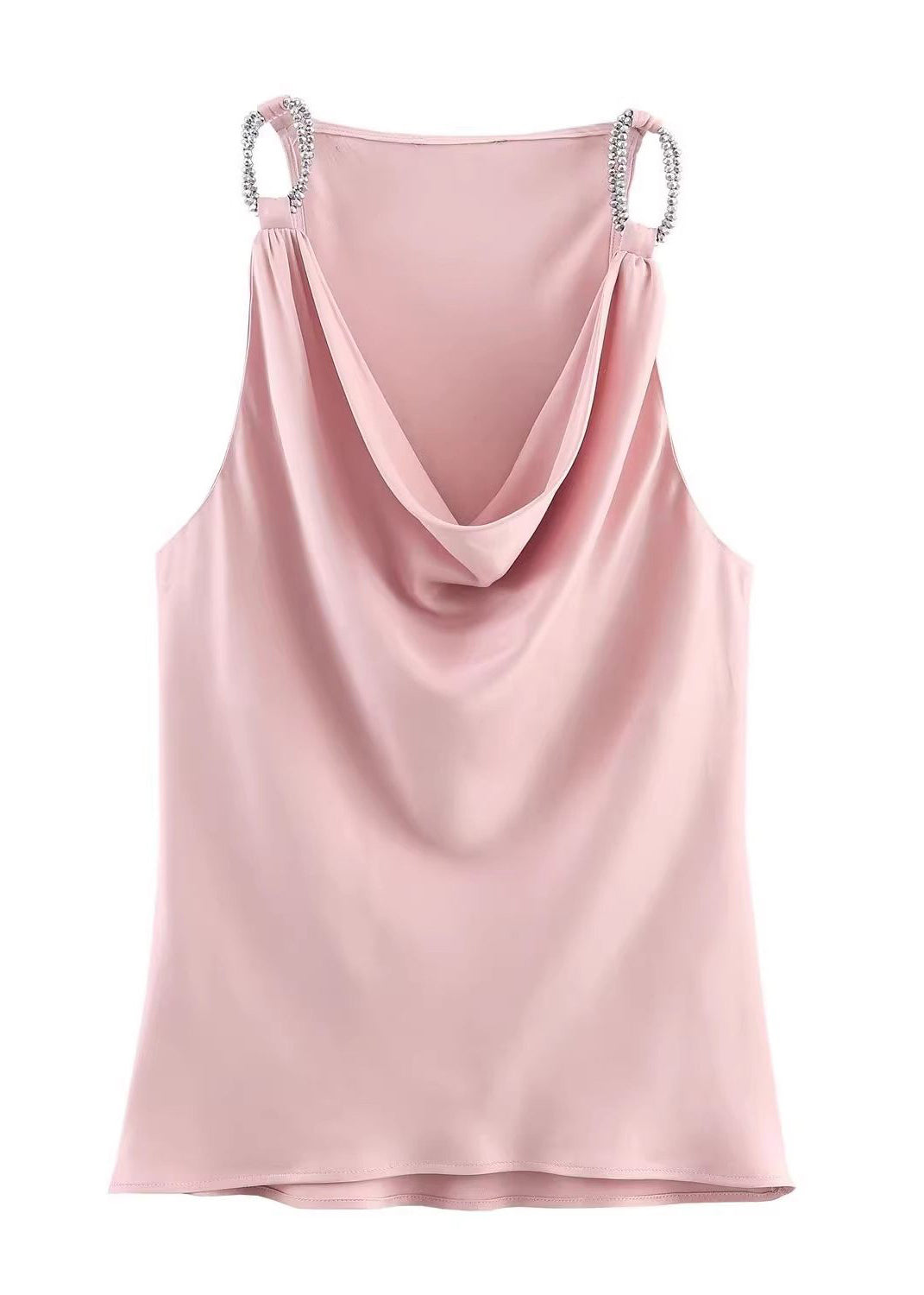Top Caraco Femme Drapé à Col Roulé 3