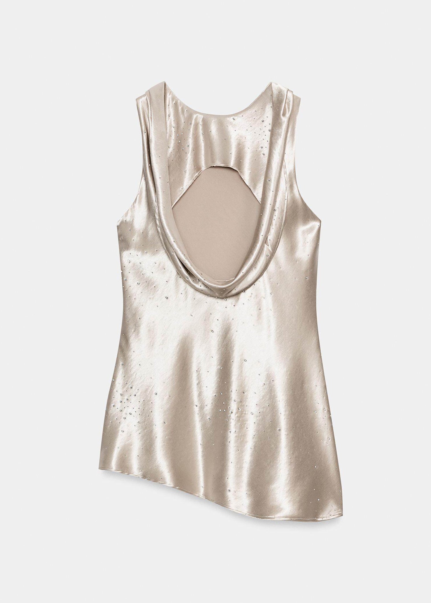 Top Femme Asymétrique Patchwork Chic Sans Manches 3