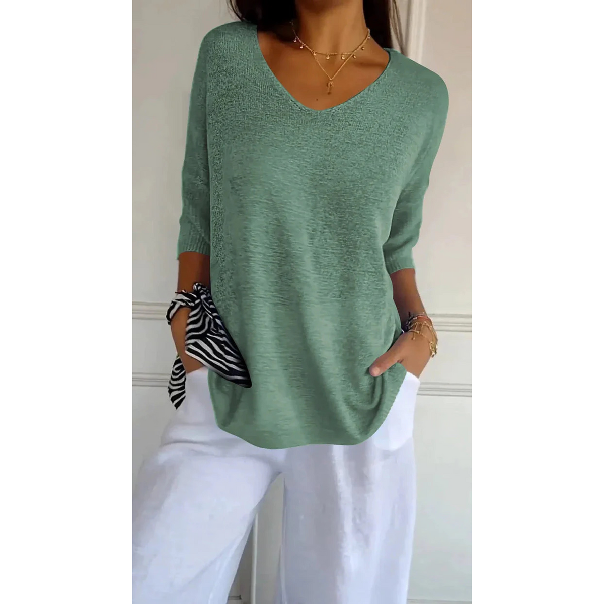 Top Femme Décolleté V Polyvalent 6