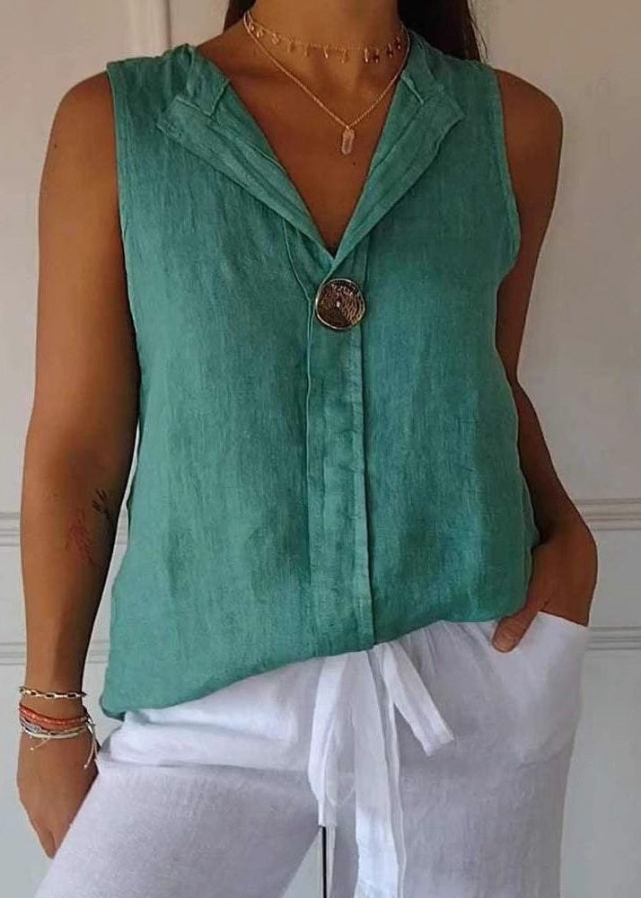 Top Femme Été Col V Patchwork Fluide 4