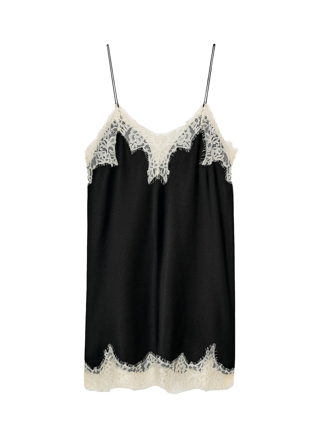 Top Femme Patchwork Dentelle Bretelles Spaghetti 4