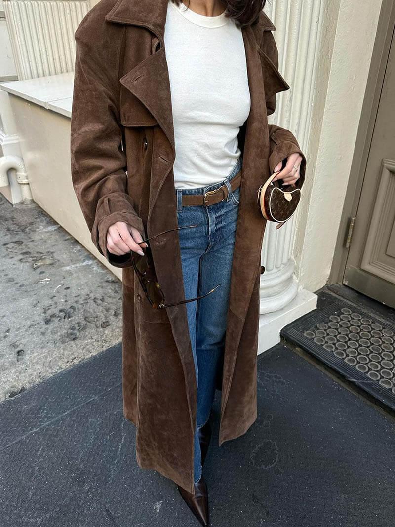 Trench-coat Femme Ajusté Chic 1