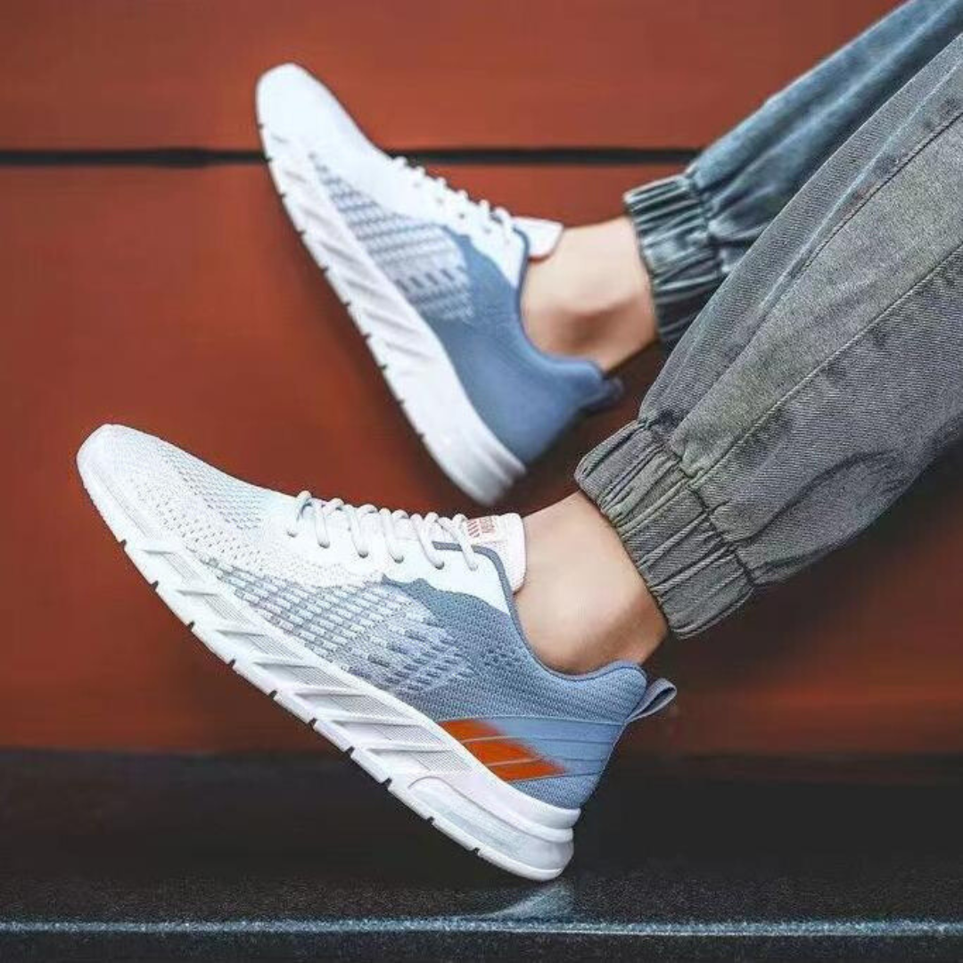 Chaussures de sport respirantes en tricot pour hommes
