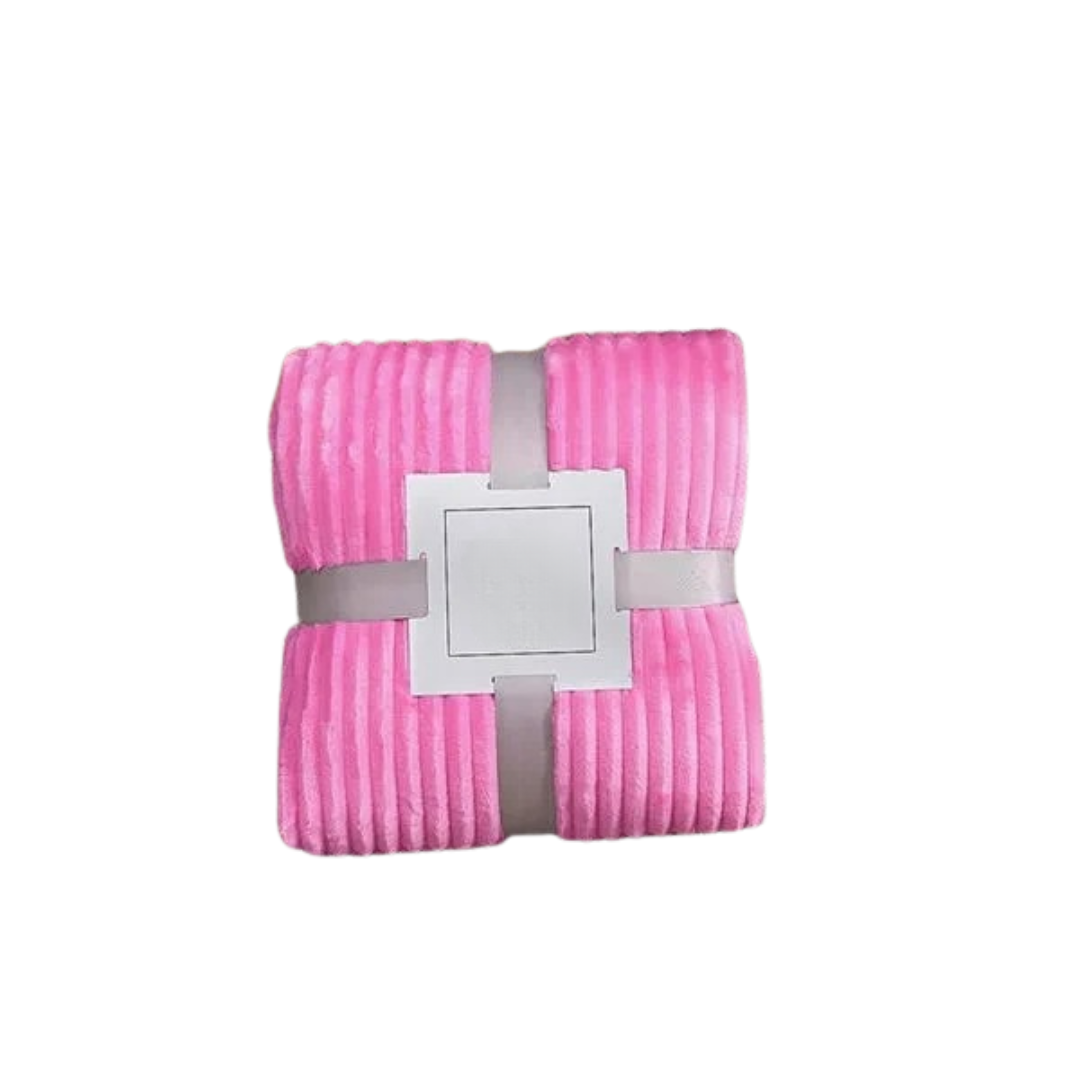 Couverture en flanelle rayée