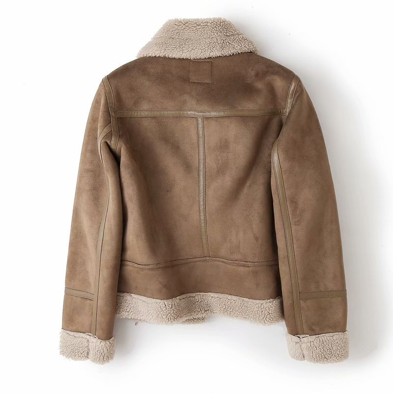Veste Bomber Femme Moto Chic Ajustée avec Doublure Douce 5