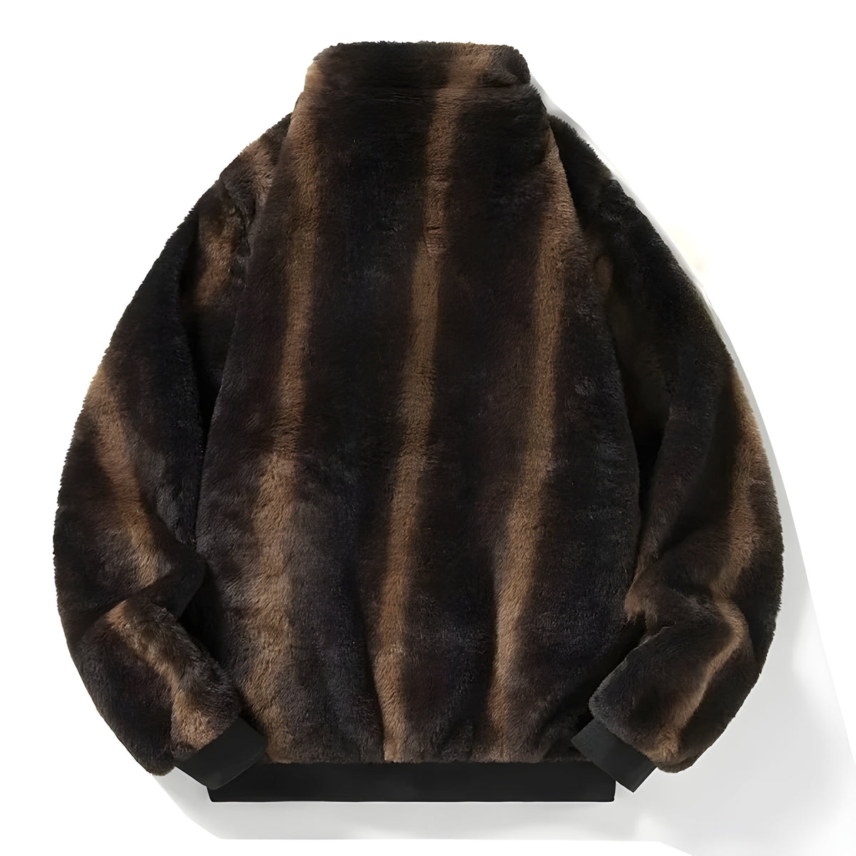 Veste Bomber Rétro en Fausse Fourrure 1