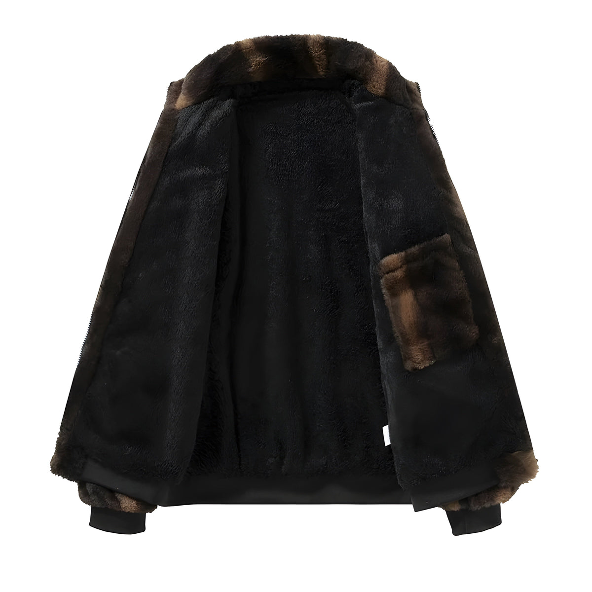 Veste Bomber Rétro en Fausse Fourrure 3