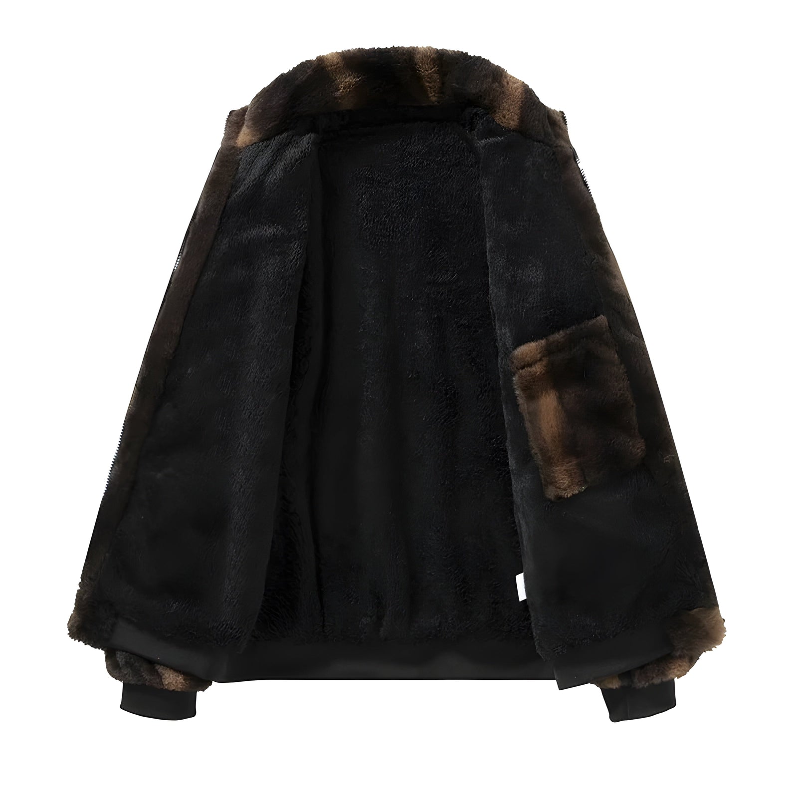 Veste Bomber Rétro en Fausse Fourrure 3