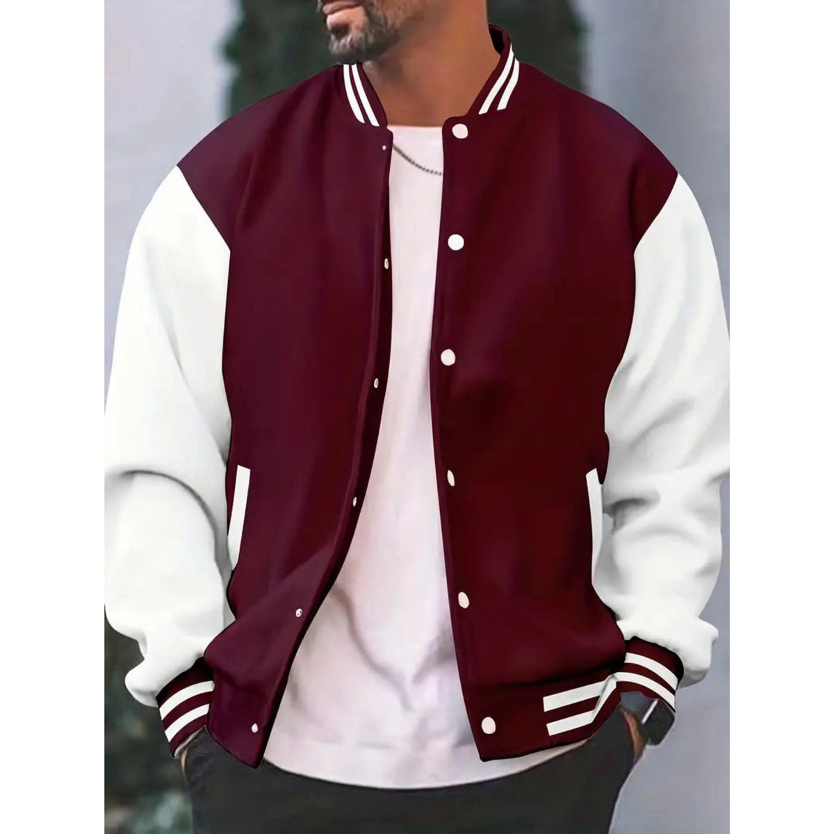 Veste Bomber Varsity pour Hommes Style Sportif 5