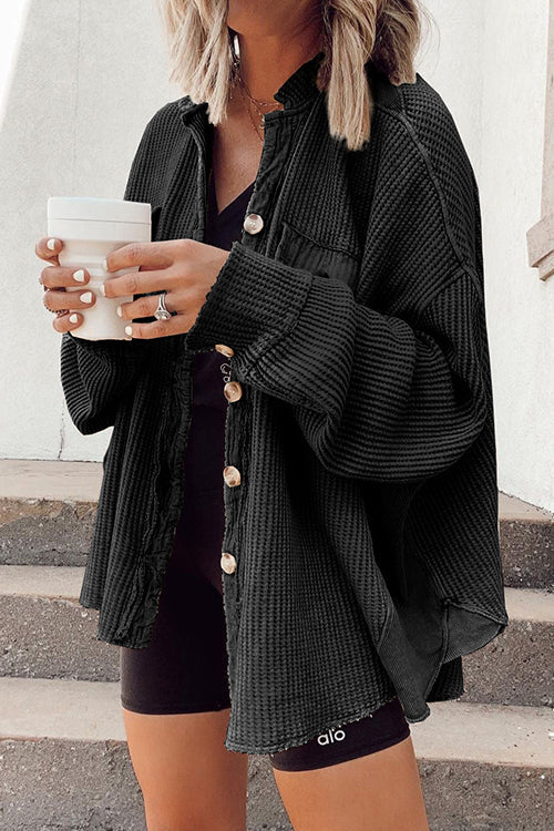 Veste Boutonnée en Velours Côtelé pour Femme 2
