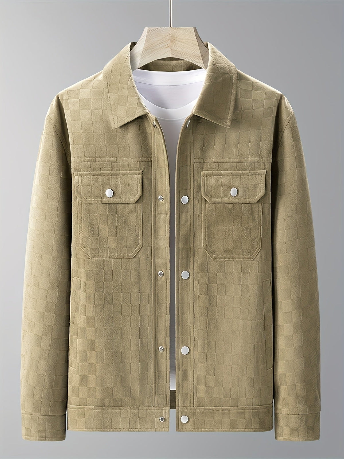 Veste Camionneur Décontractée à Carreaux pour Hommes 6
