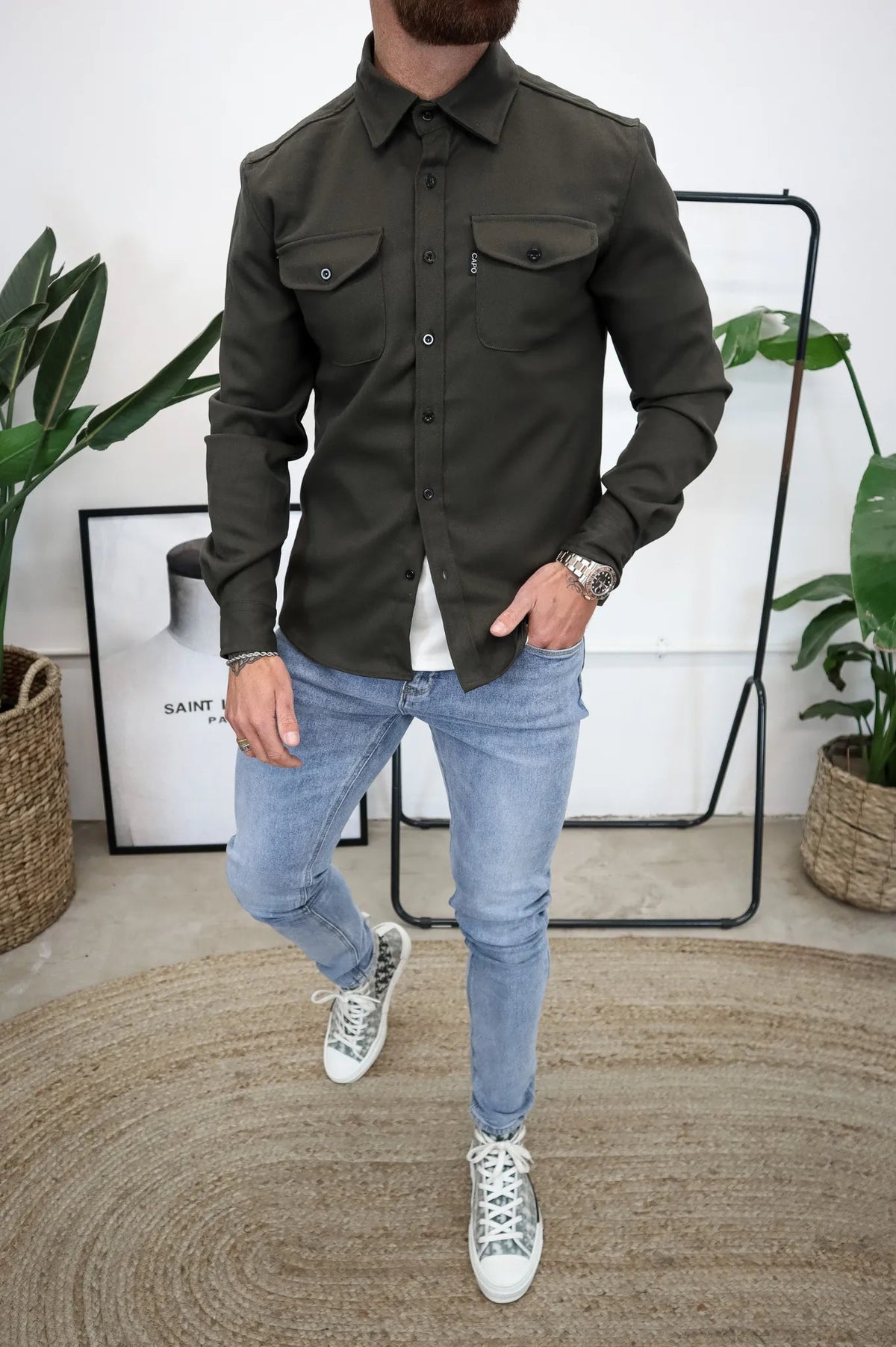 Veste Chemise Moderne pour Hommes 4