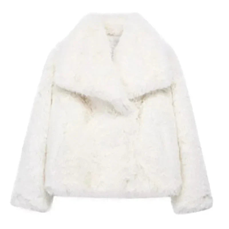 Veste Décontractée Femme en Fausse Fourrure 5