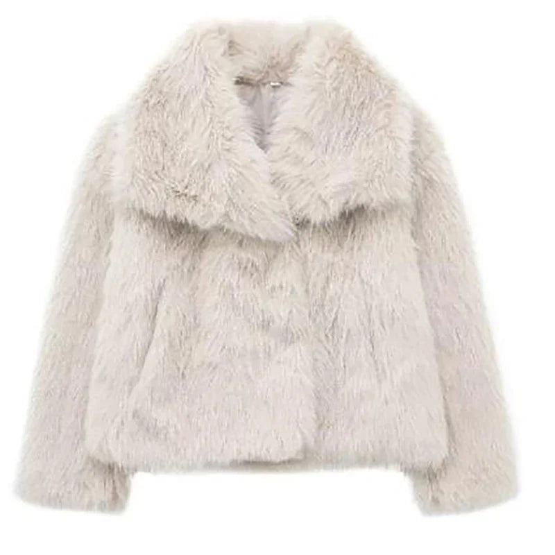 Veste Décontractée Femme en Fausse Fourrure 6