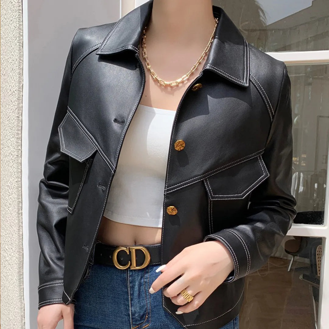 Veste Femme Ajustée Boutonnée Chic 5