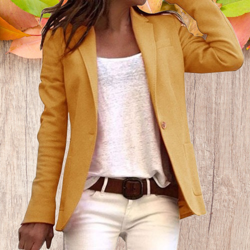 Veste Femme Ajustée Chic à Col à Revers 3