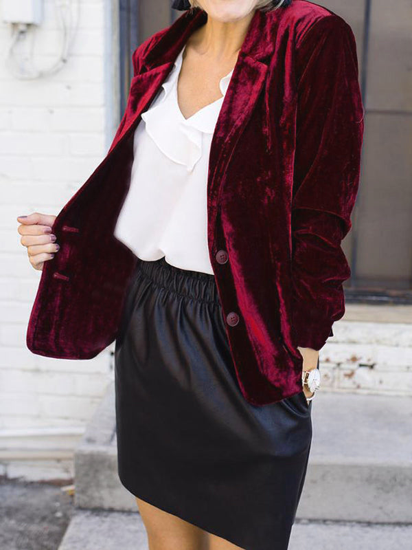 Veste Femme Blazer Velours Chic 3