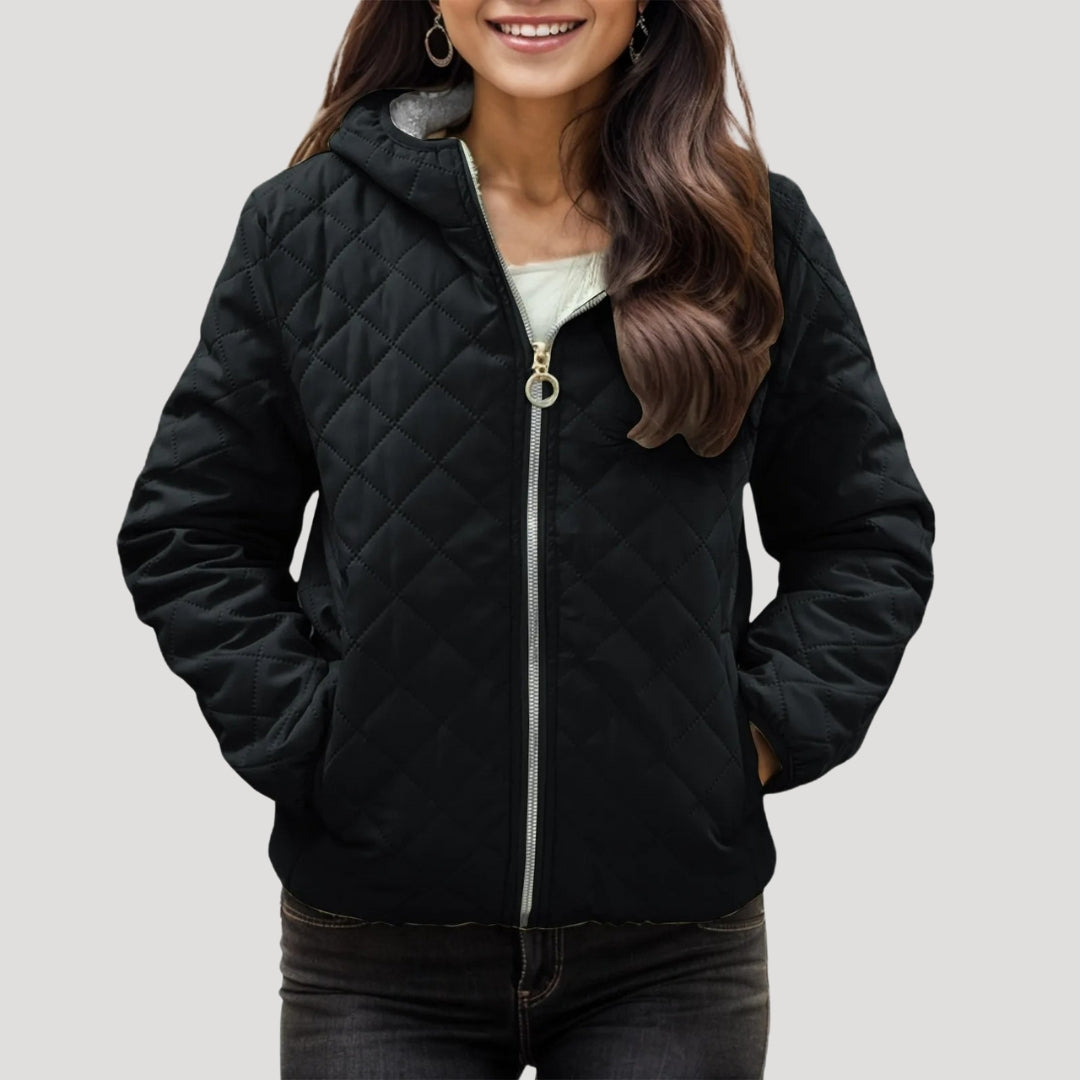 Veste Femme Bouffante avec Capuche 1