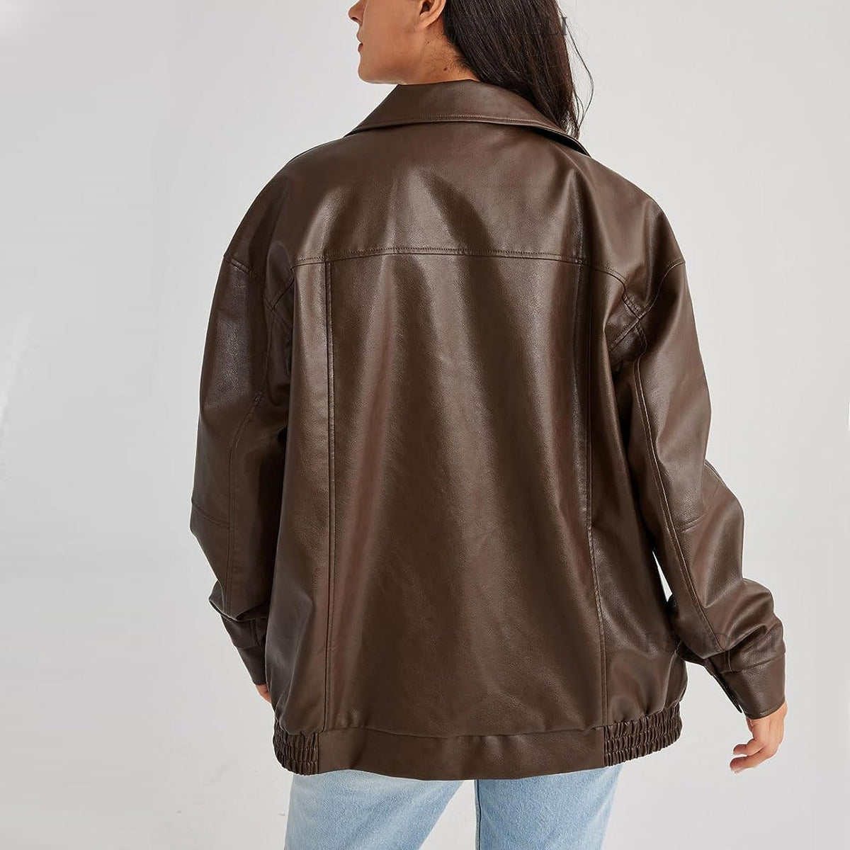 Veste Femme Décontractée Moderne avec Fermeture Éclair 4