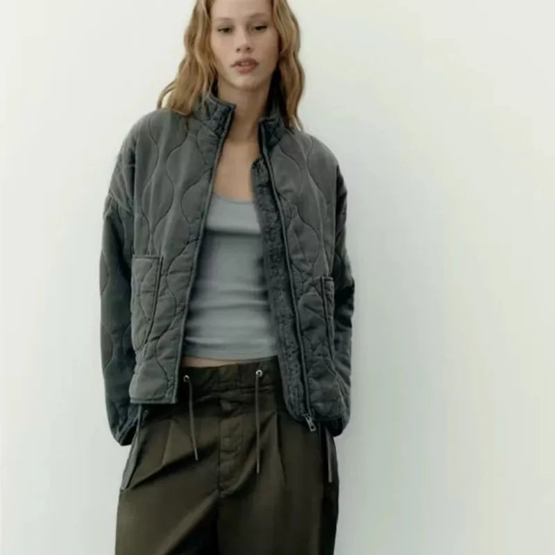 Veste Femme Détail Poche Style Quotidien 4