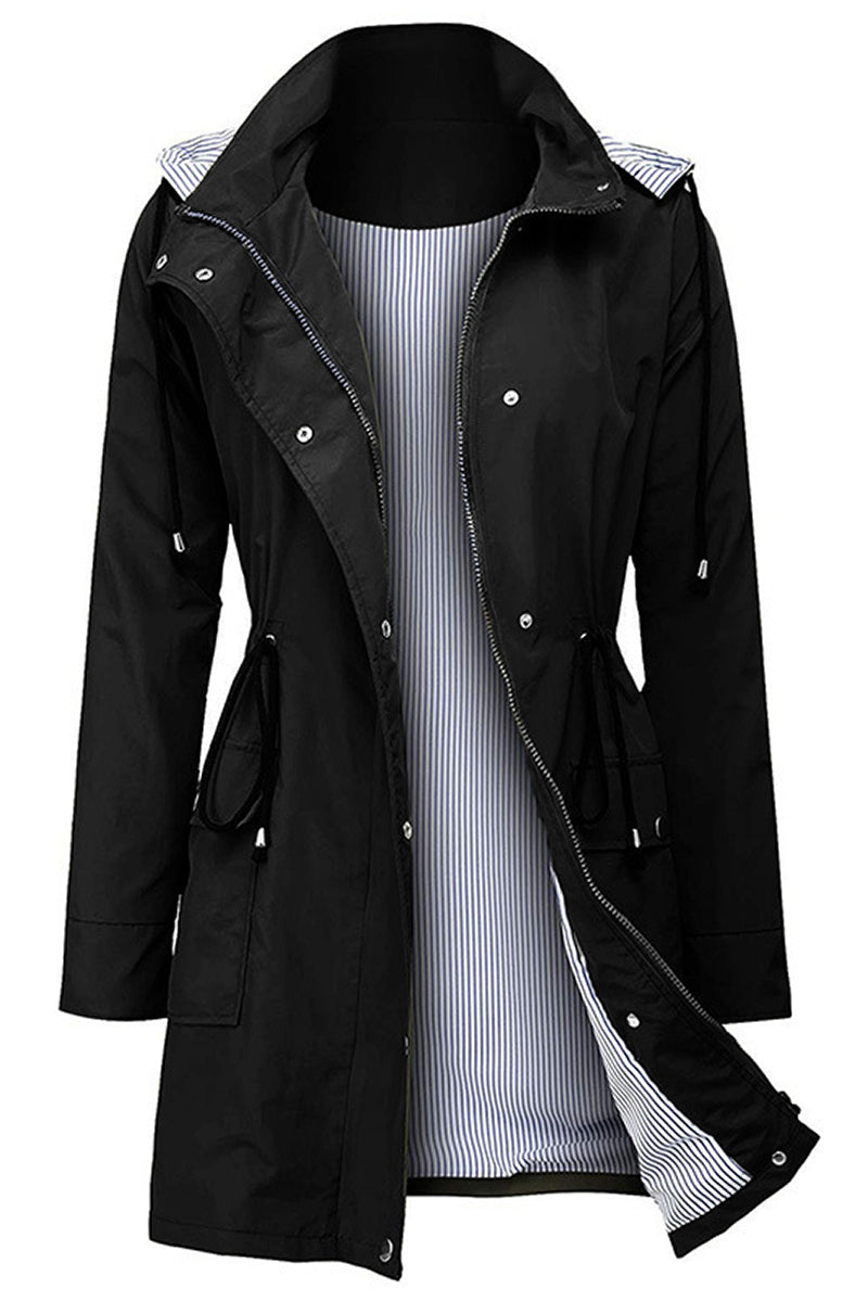 Veste Femme Légère avec Capuche et Taille Ajustable 5