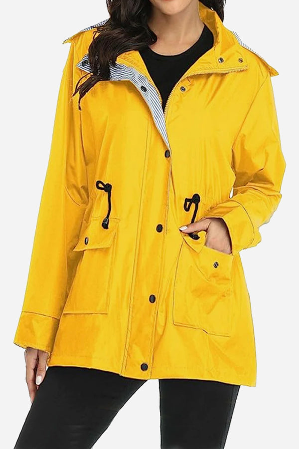 Veste Femme Légère avec Capuche et Taille Ajustable 9