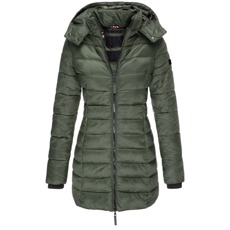 Veste Femme Matelassée avec Capuche 1