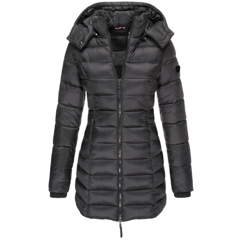 Veste Femme Matelassée avec Capuche 2