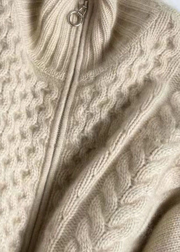 Veste Femme Tricot Col Haut Chic 2
