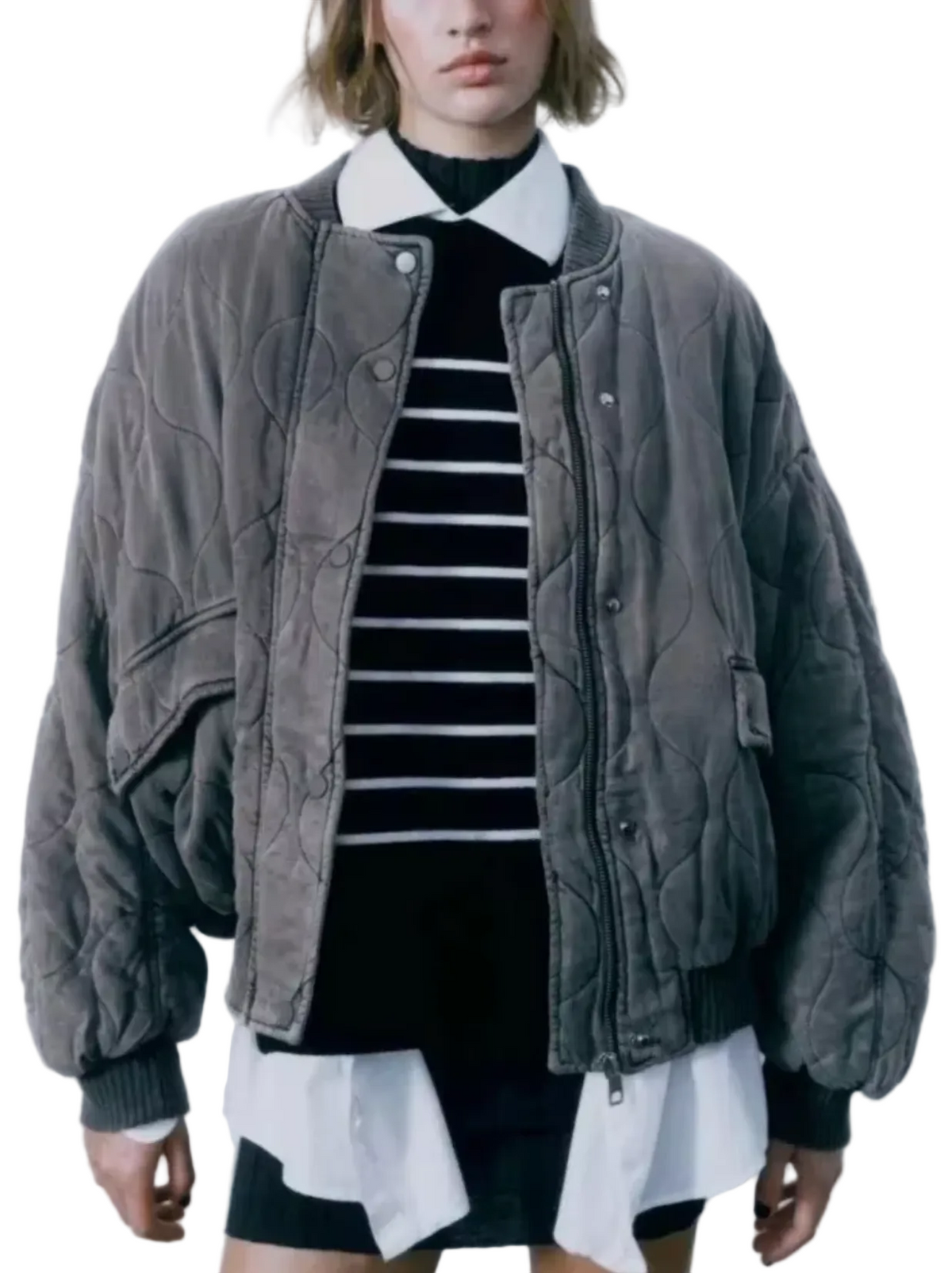Veste Femme à Col Rond Chic 0