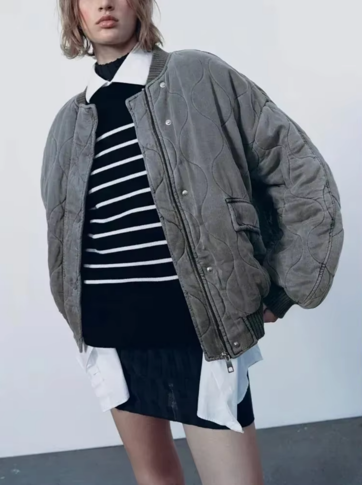 Veste Femme à Col Rond Chic 1