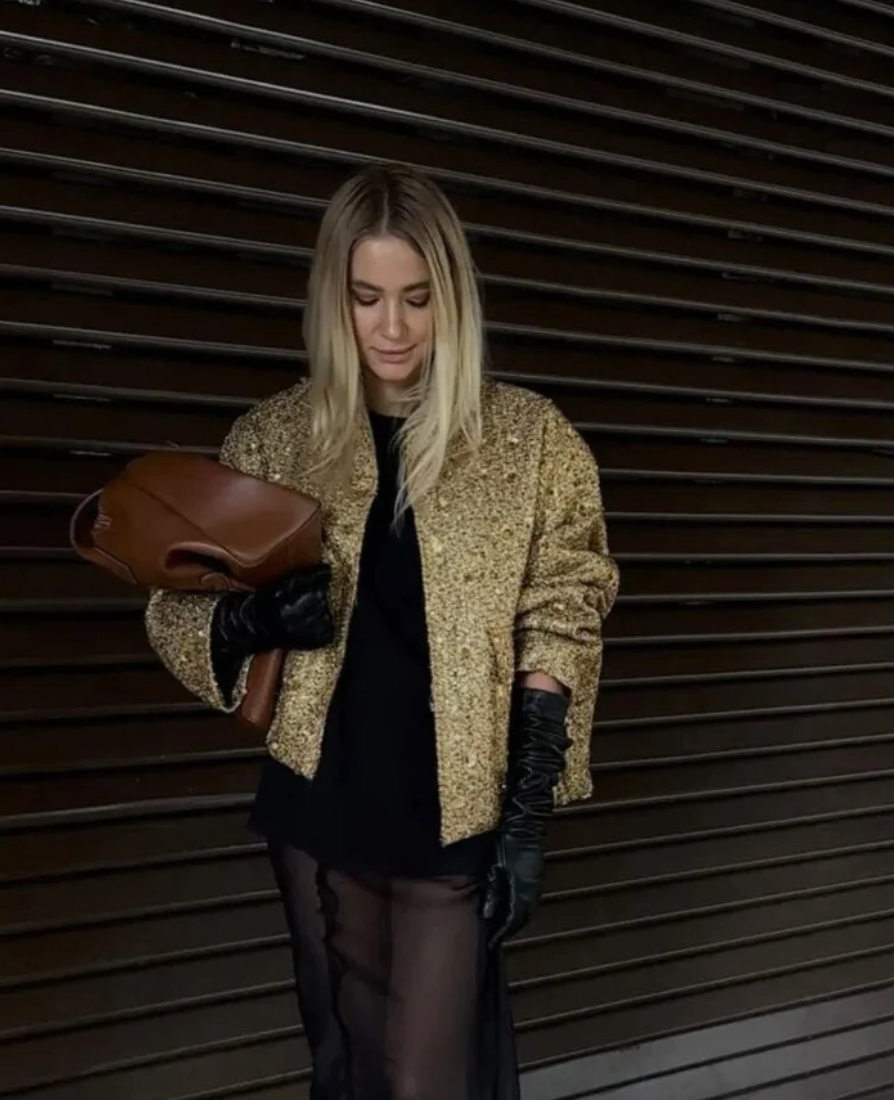 Veste Femme à Paillettes Chic et Tendance 1