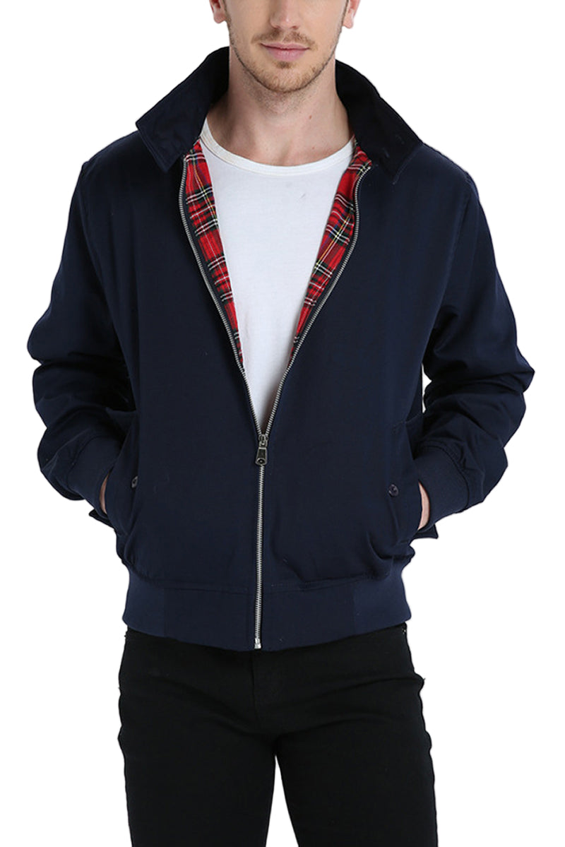 Veste Harrington pour Homme Style Décontracté 0