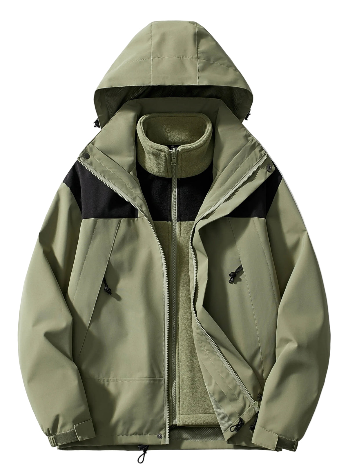 Veste Hiver Femme À Capuche 3 En 1 Moderne 0
