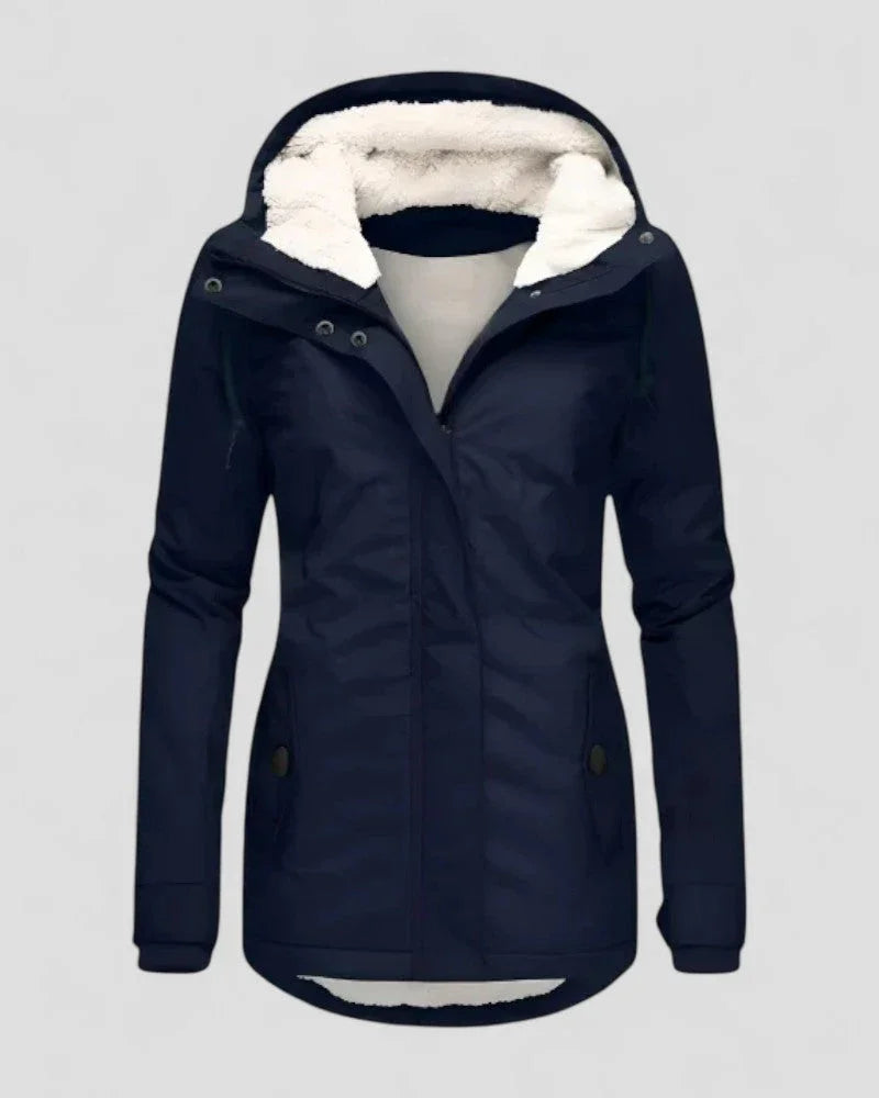 Veste Hiver Femme Mi-Longue Imperméable Moderne 2