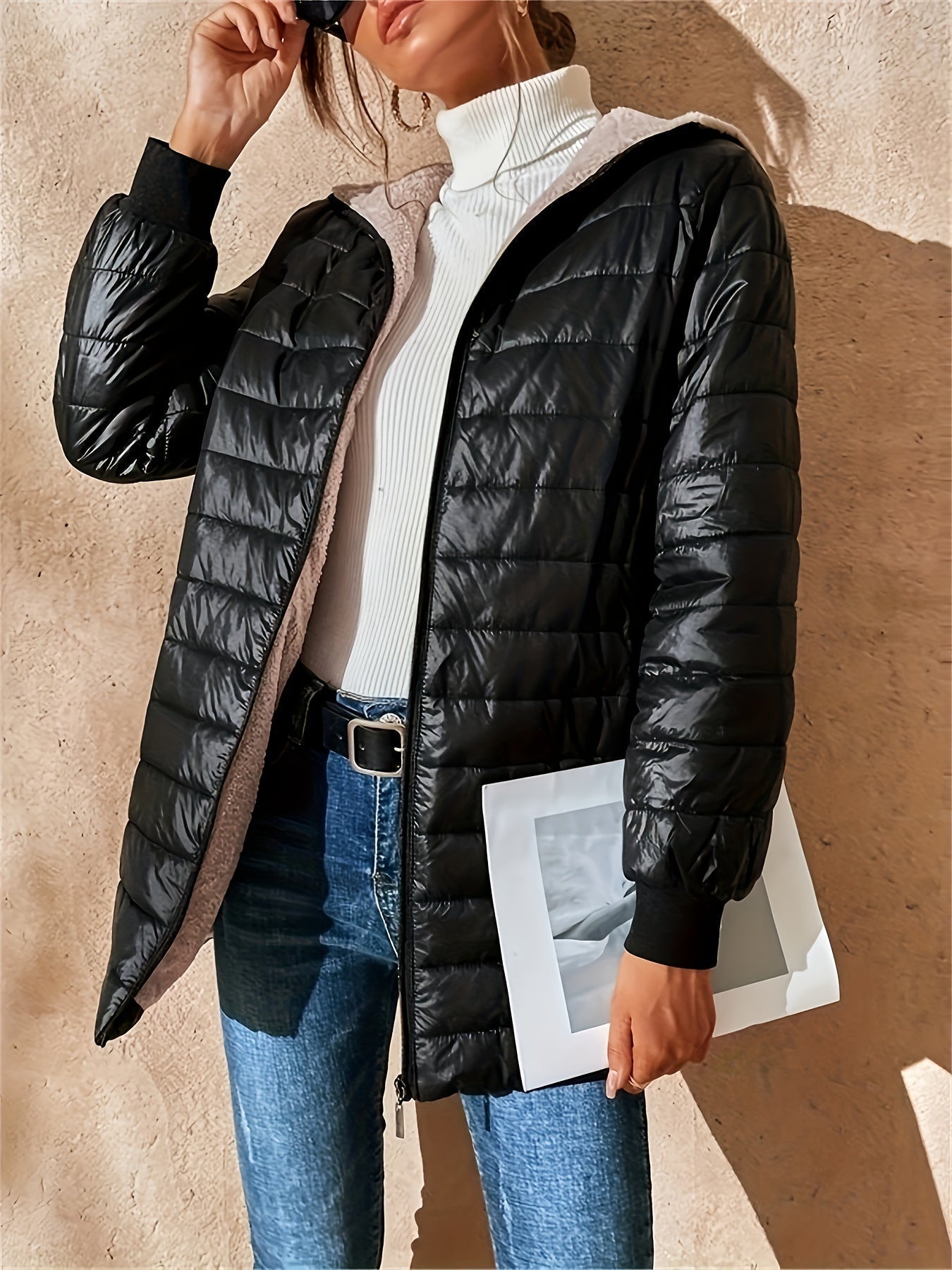 Veste Hiver Femme Moderne Coupe-Vent et Imperméable 2