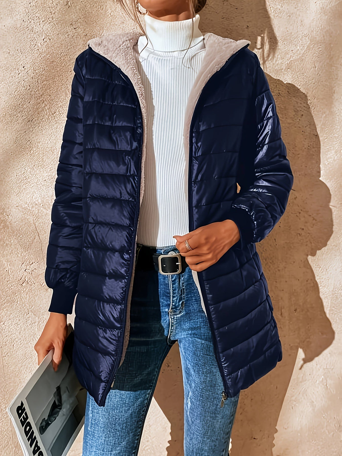 Veste Hiver Femme Moderne Coupe-Vent et Imperméable 4