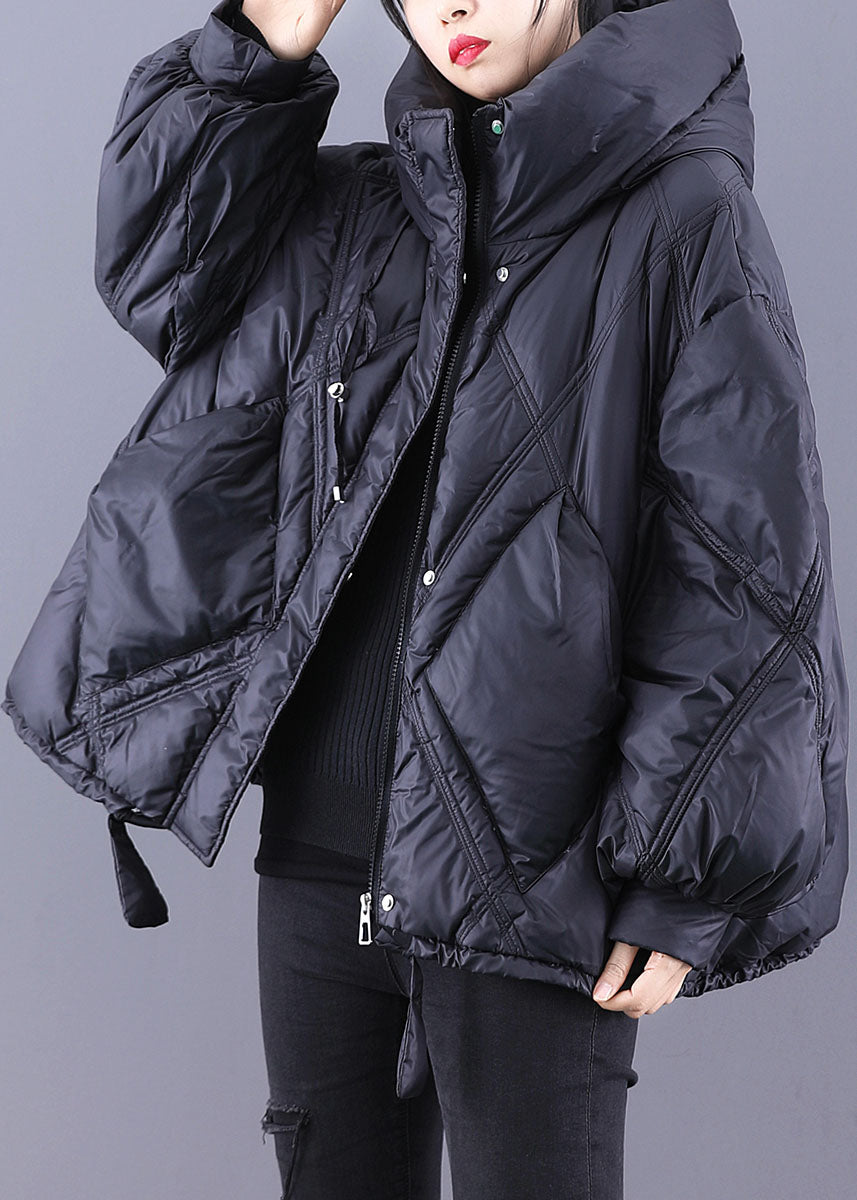 Veste Hiver Femme à Capuche en Duvet, Coupe Ample et Zippée 3