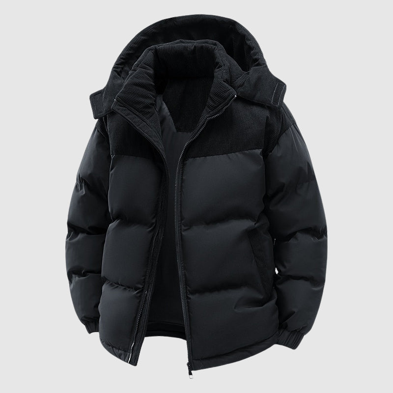 Veste Hiver Homme Avec Capuche Et Fermeture Éclair 1