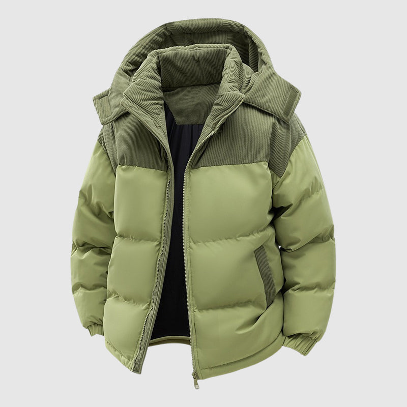 Veste Hiver Homme Avec Capuche Et Fermeture Éclair 2