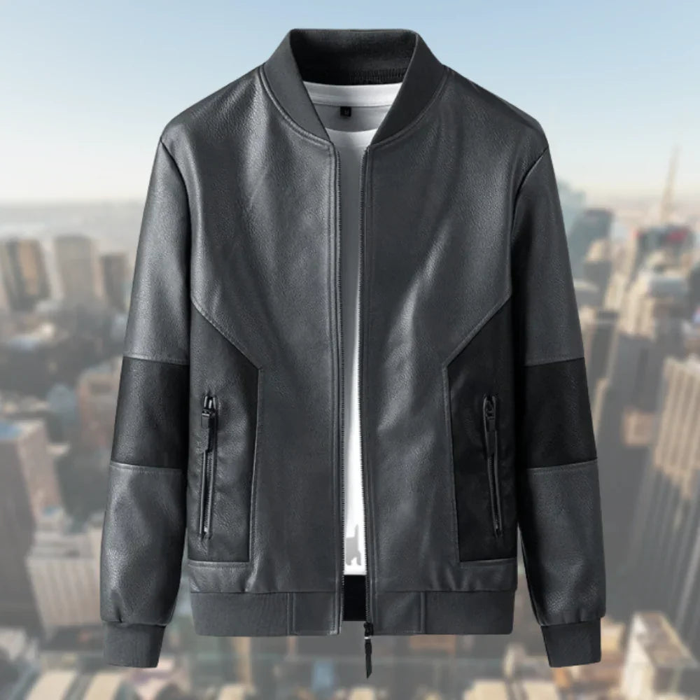 Veste Homme Bomber Moderne avec Col Côtelé 1